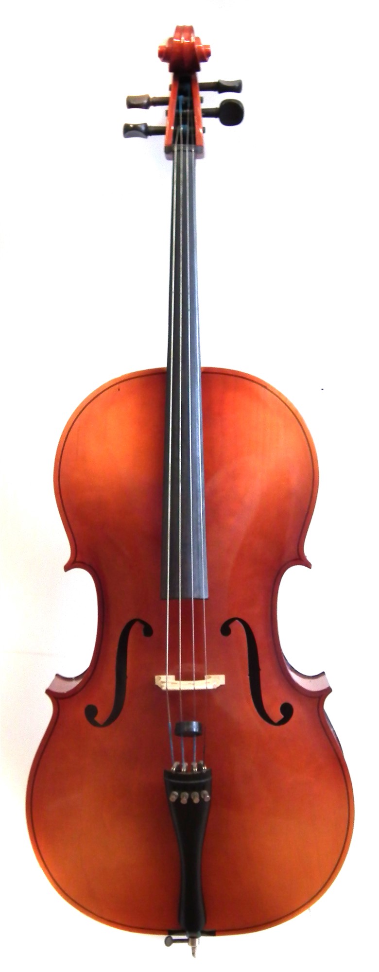 Czechoslovakian 4/4 cello, with bow, and hard case.