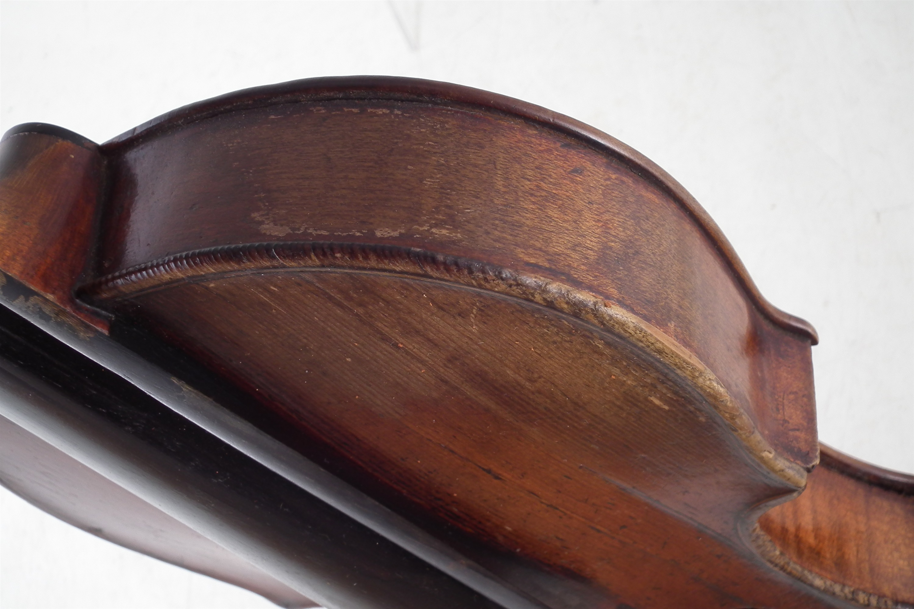 German violin with three bows and a case - Image 7 of 20