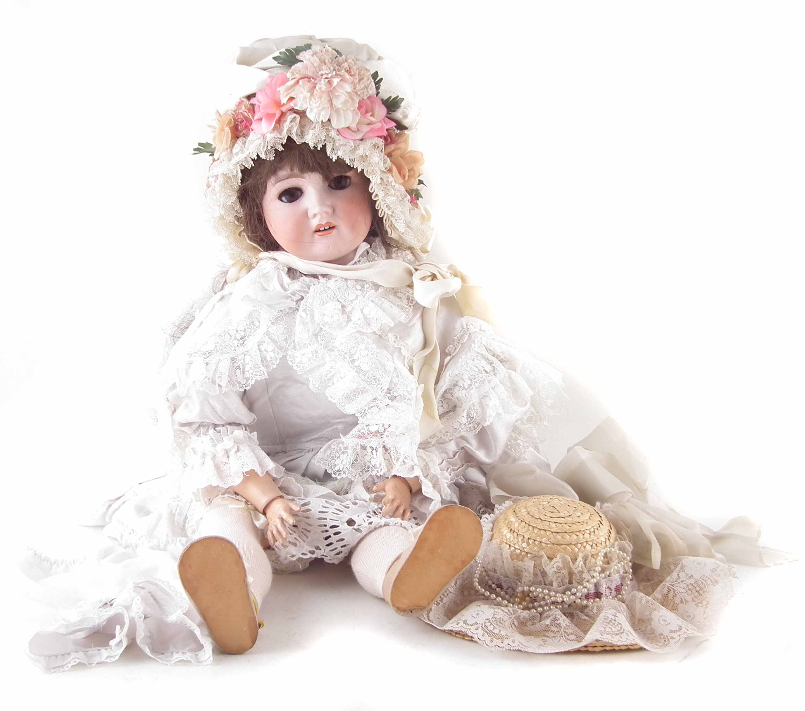 Jumeau doll with open mouth and sleep eyes