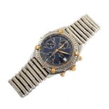 Gents vintage Breitling Chronomat Model No. B13047 steel chronograph bracelet watch.