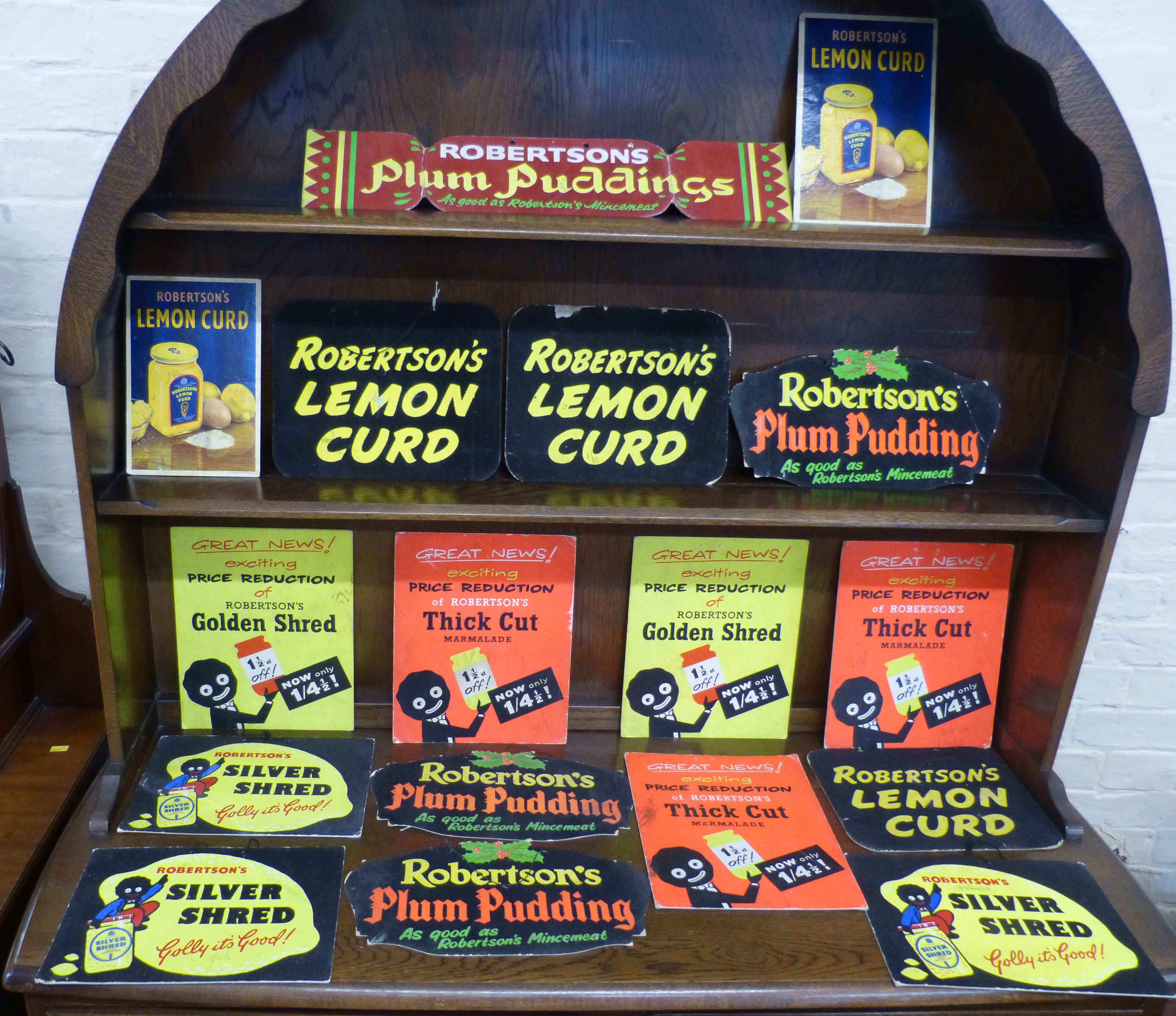 Shop advertising cards, Robertsons silver shred (3) Lemon Curd (4) Golden Shred (1), Thic cut (4_) - Image 2 of 6