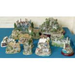 Lilliput Lane "Coniston Crag", "Christmas Lights at The Bell Inn", "Mangerton Mill", "Edinburgh