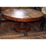 William IV mahogany loo table Condition reports are not available for Interiors sales.