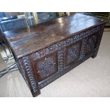 17th century oak joint chest Condition reports are not available for Interiors sales.