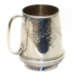 A silver christening mug Condition reports are not available for Interiors sales.