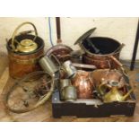 A collection of copper and brass Condition reports are not available for Interiors sales.