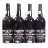 Fonseca's Vintage Port, 1983, four bottles (4). Condition reports are not available for Interiors