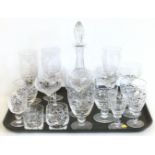 Quantity Stuart Crystal and other cut glass-ware. Condition reports are not available for