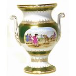 Spode Hand Painted Golf Series James II Period vase number 31 / 250 Condition reports are not