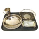 A selection of plated ware. Condition reports are not available for Interiors sales.