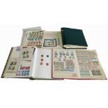 Stamp collection in Senator and Devon albums and two stockbooks includes mainly GB, Channel