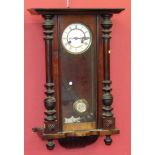 Late Victorian 8-day mahogany cased wall clock Condition reports are not available for Interiors