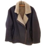 Irvin type Leather flying jacket , sheepskin, size 12. Condition reports are not available for