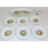 Woods "Ivory" fish service. Condition reports are not available for our Interiors Sales