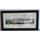 Framed hand coloured engraving "City of Chester" after Alfred Sumner. Condition reports are not