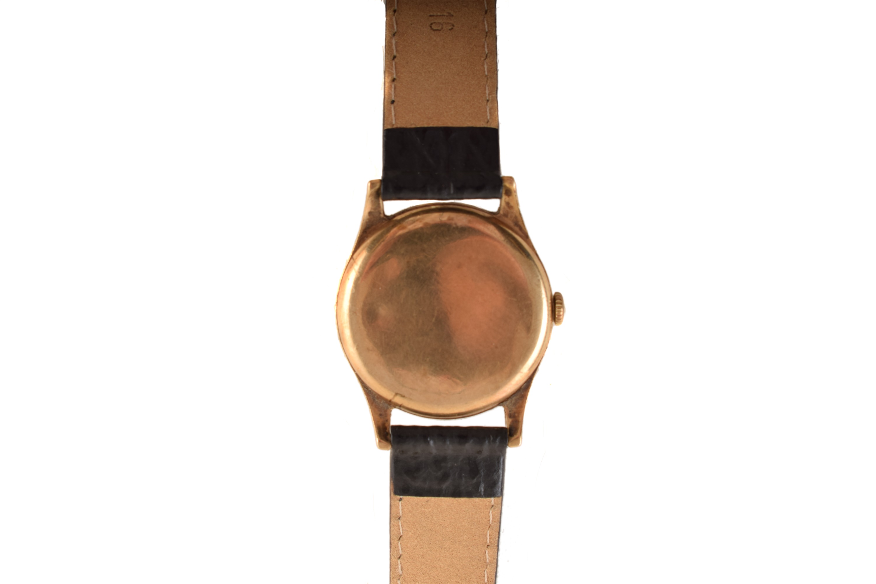 A mid 20th century 9ct gold cased Tissot Antimagnetique wristwatch, - Image 3 of 4