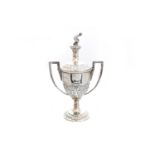 A 1920s silver bowls trophy,