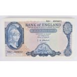 Forty-four Series "B" Helmeted Britannia Issue (February 1957), Five Pounds banknotes (44).