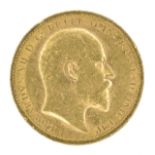 King Edward VII, Sovereign, 1905, Sydney Mint.