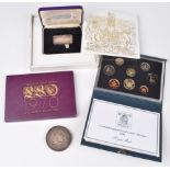 Two UK Proof collections, Silver Wedding Anniversary tablet and The Chester Water Works Seal.