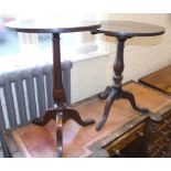 George III oak wine table and a pine occasional table Condition reports not available for this