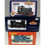 Two boxed Bachmann diesel shunters, 04 (11222) BR black and class 03 loco plus Hornby Anglia railway