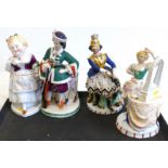 Four Contra Boehme tobacco porcelain jars the largest measures 26cm high Condition reports not