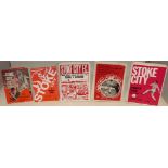 30 Stoke City programmes from 1970, 17 from 1971, 13 from 1972, 12 from 1973 and 11 from 1974