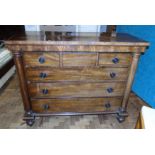 Victorian mahogany chest of drawers. Condition reports not available for this auction