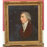 English school, 19th century style, portrait of a man, (2) Condition reports not available for