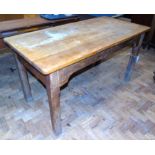 Pine kitchen table 149 x 72cm Condition reports not available for this auction