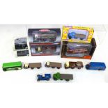 Two boxed Corgi trackside lorries "Thorneycroft Nippy" and Scammell mechanical horse and two