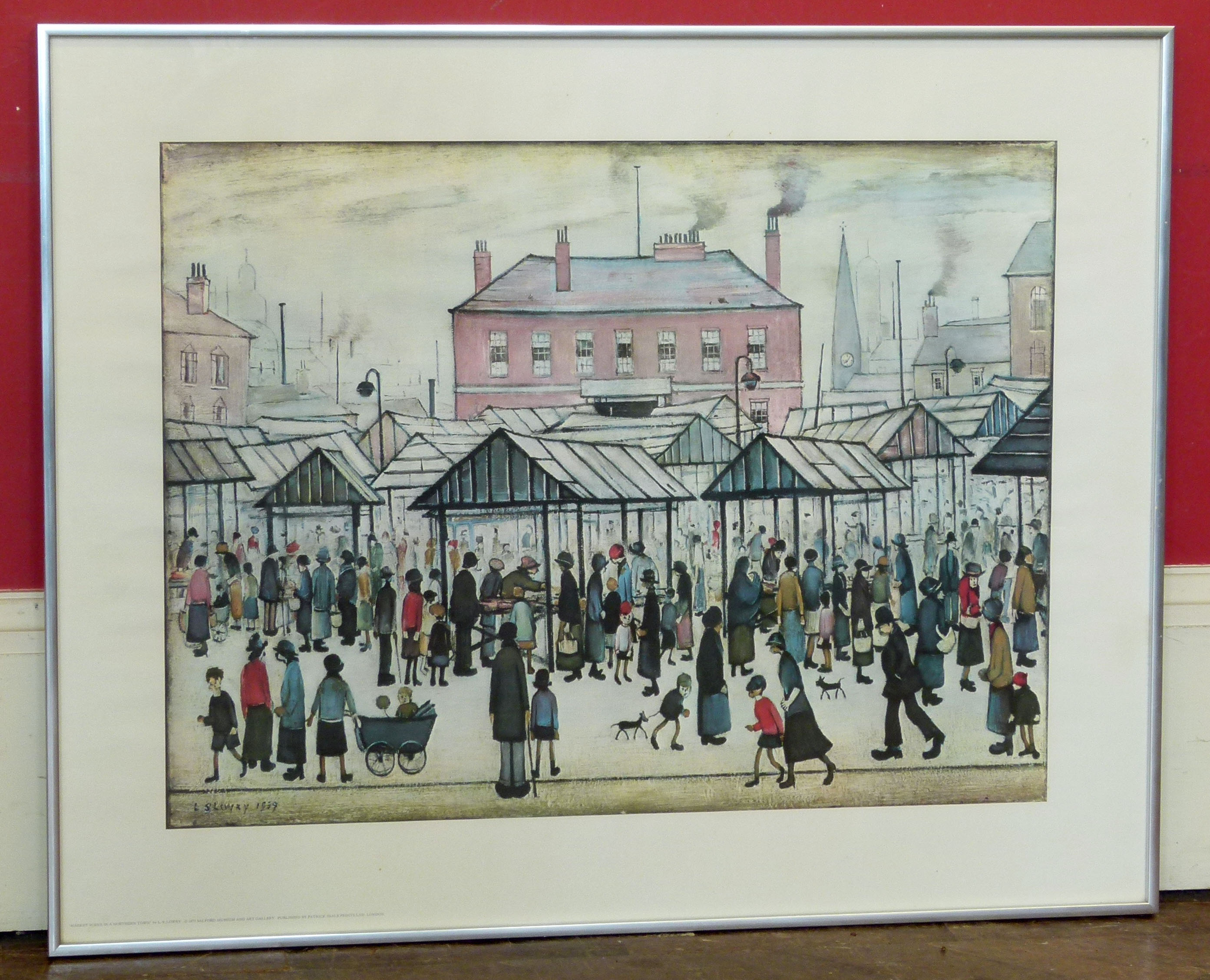 After L.S Lowry, The Market Place, print Condition reports not available for this auction