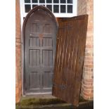 Victorian door and a later Jacobean style door Condition reports not available for this auction