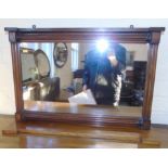 Small 19th century mahogany overmantle mirror 70x47 Condition reports not available for this