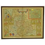 John Speede, Map of Lancaster, 1610. Condition reports not available for this auction