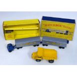 Boxed Matchbox series interstate double (M-9) and unboxed Foden dumper truck Condition reports not