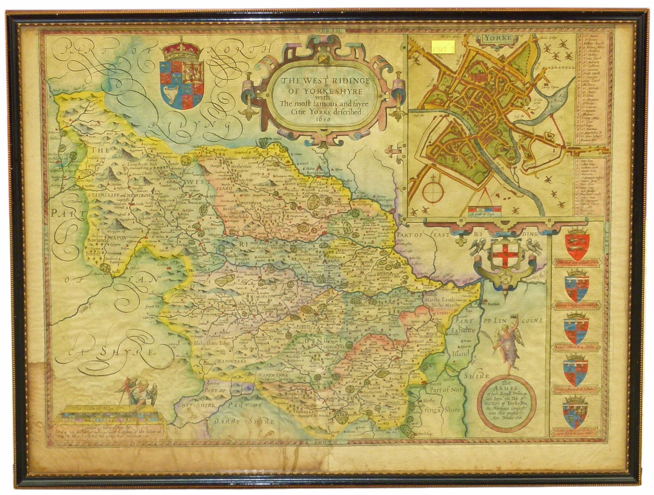 John Speede, Map of West Riding of Yorkshire. Condition reports not available for this auction