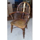 19th century yew and elm Windsor chair (restorations) Condition reports not available for this
