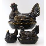 Three Royal Staffordshire hens Condition reports not available for this auction