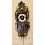 Reproduction Dutch style wall clock Condition reports not available for this auction