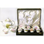 Spode boxed coffee service and three piece tea set Condition reports not available for this auction