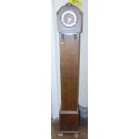 Oak 20th century grandmother clock Condition reports not available for this auction