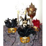 6 modern ball masks Condition reports not available for this auction