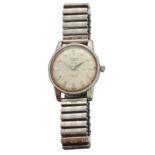 A mid 20th Century gents Longines stainless steel 'Conquest' automatic wristwatch,