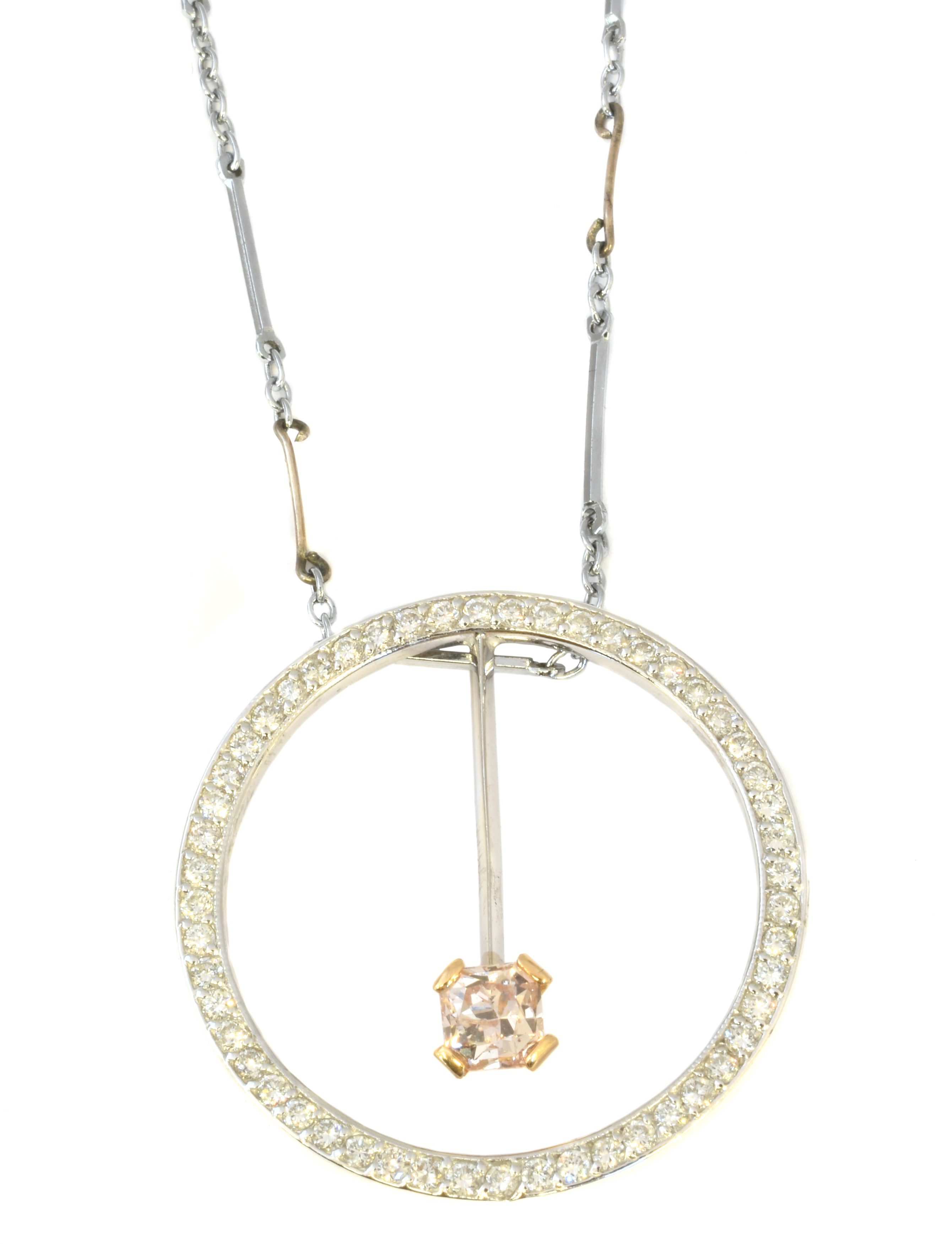 A diamond necklace, - Image 2 of 3