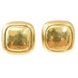 A pair of 18ct gold Leo de Vroomen earrings,