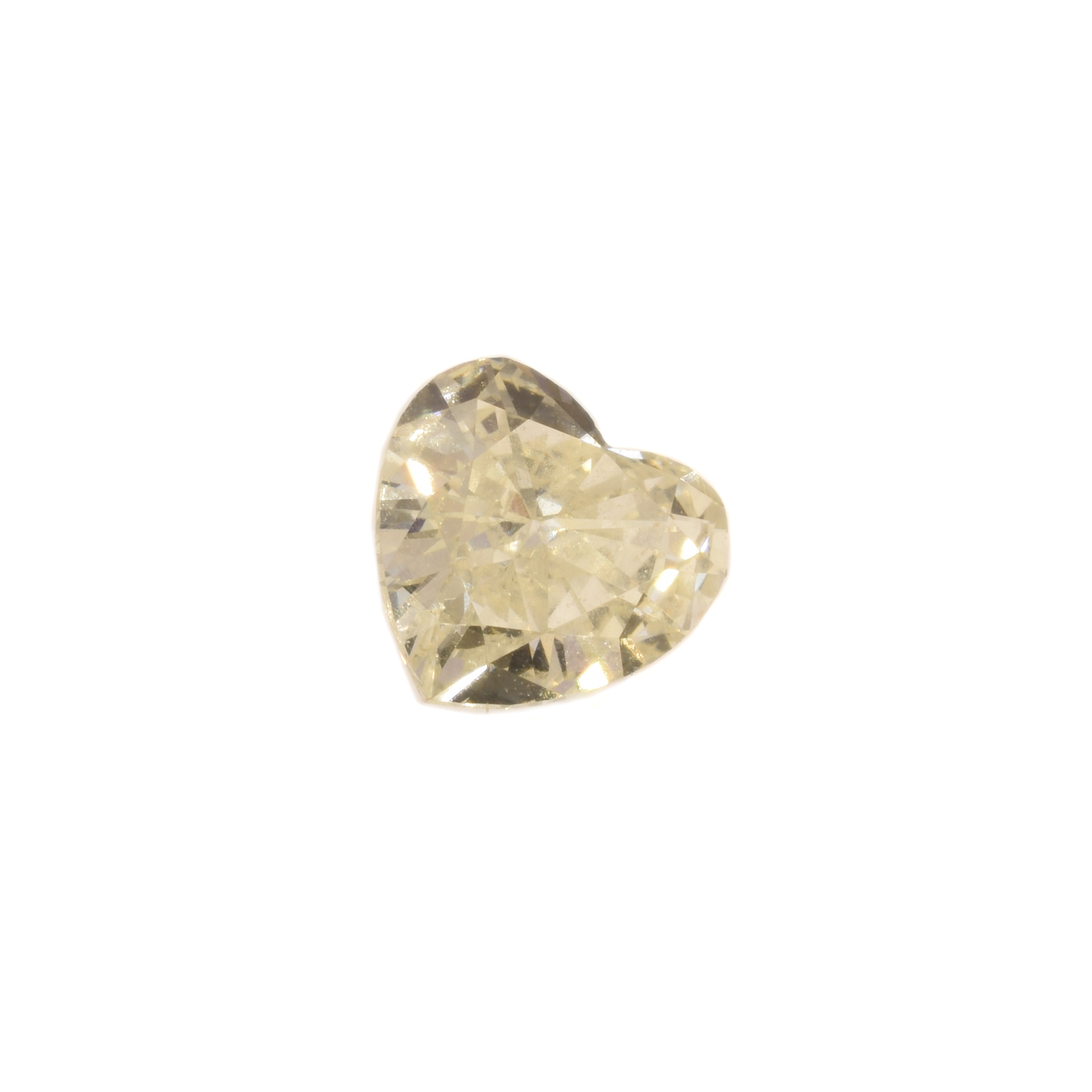 A loose heart cut diamond weighing 0.40ct,