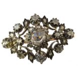 A late 19th Century diamond brooch,