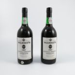 Two bottles of Warre's 1987 port